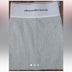 Alexander Wang Women's Grey and White Skirt